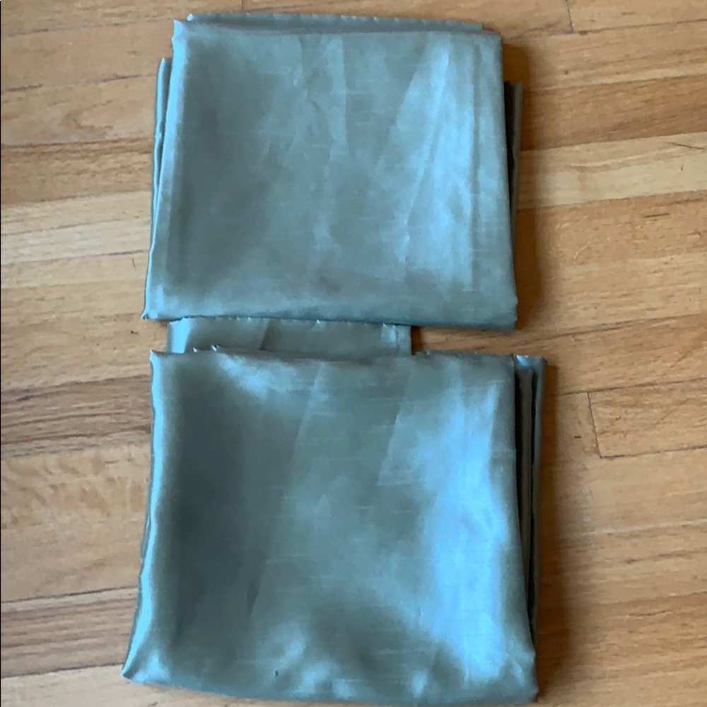 2 curtain panels 43”x84”